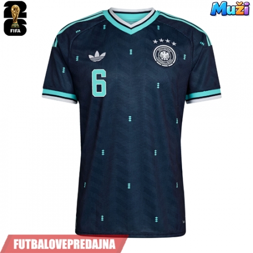 Lacne Muži Futbalové dres Nemecko Joshua Kimmich #6 MS 2026 Krátky Rukáv - Preč